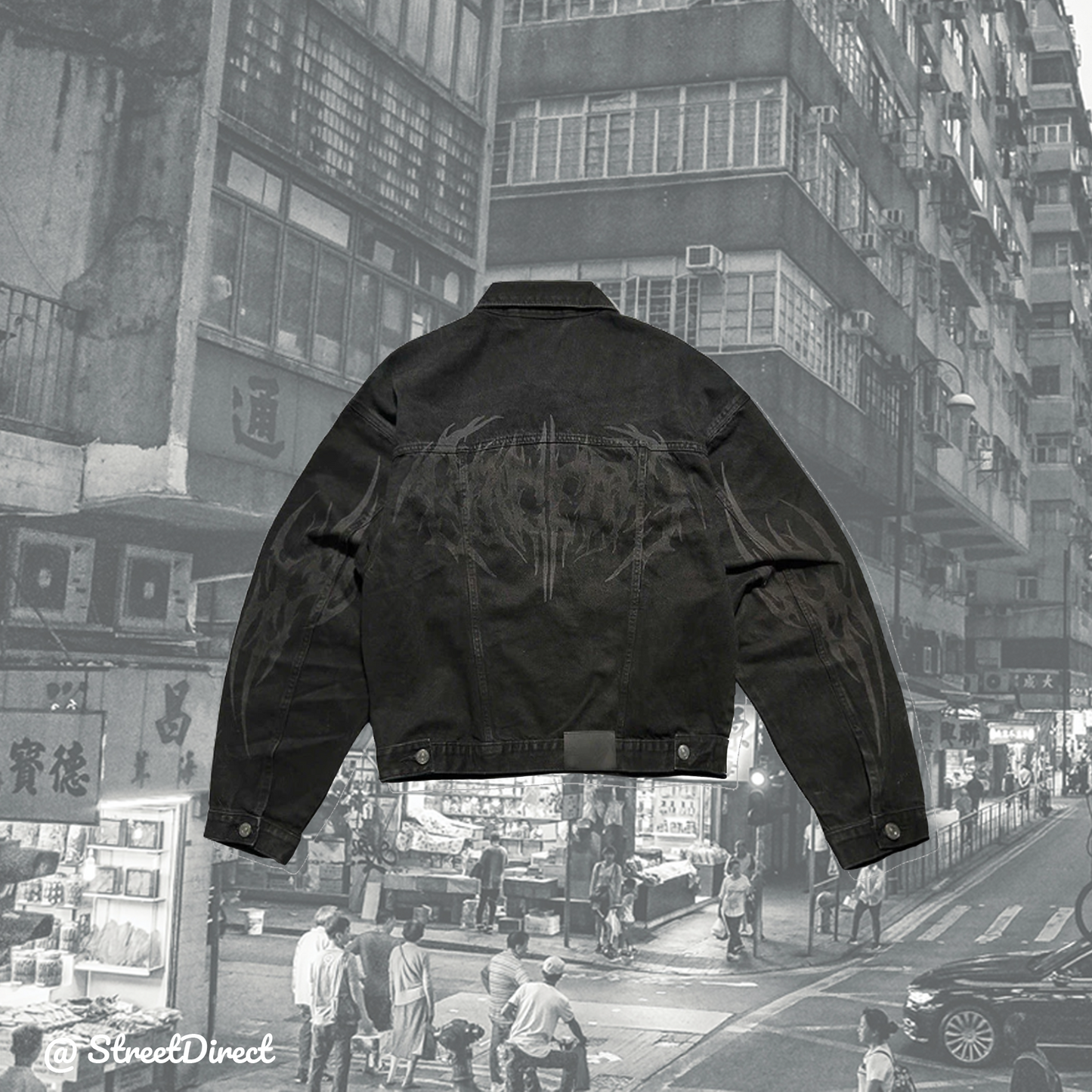 DIRTY Black Jean Jacket