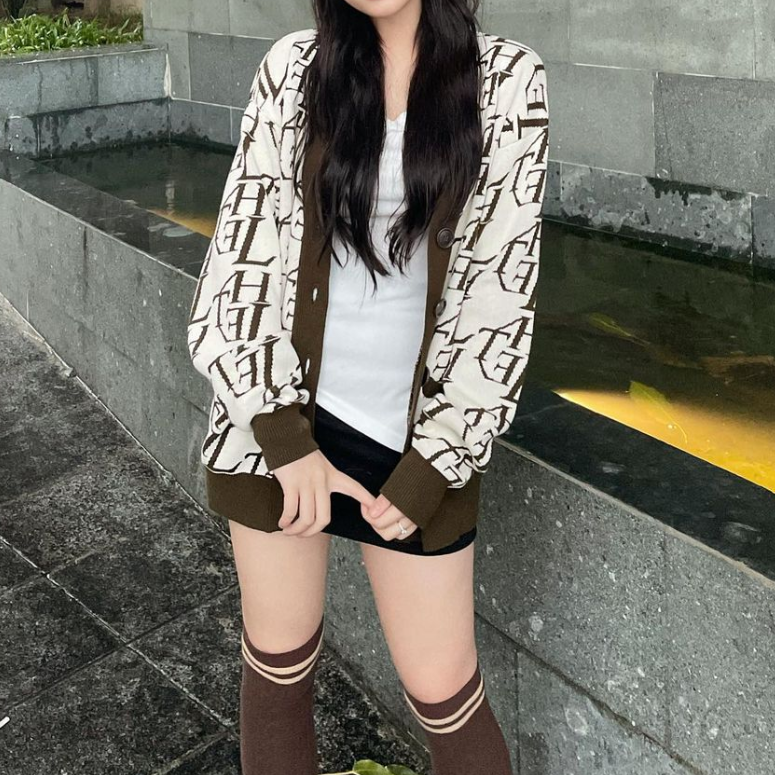 Monogram Cardigan
