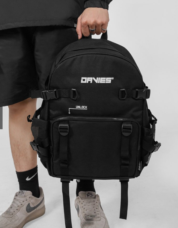 DAVIES Black Utility Backpack