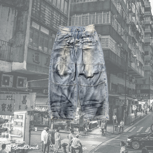 DIRTY light Blue Baggy Jeans