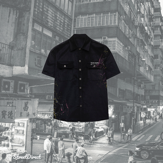 SPLATTER Button Tee