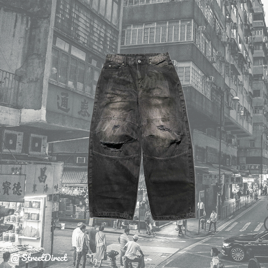 DIRTY Black Baggy Jeans