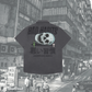 GREY Oversized Skull Button Tee